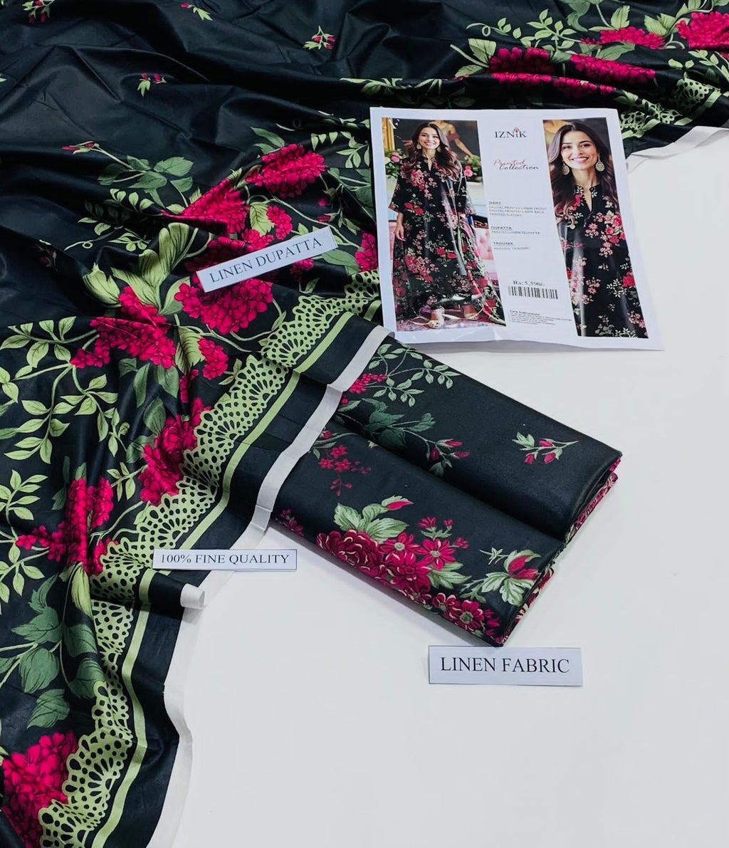 Linen IZNIK Brand 3PC