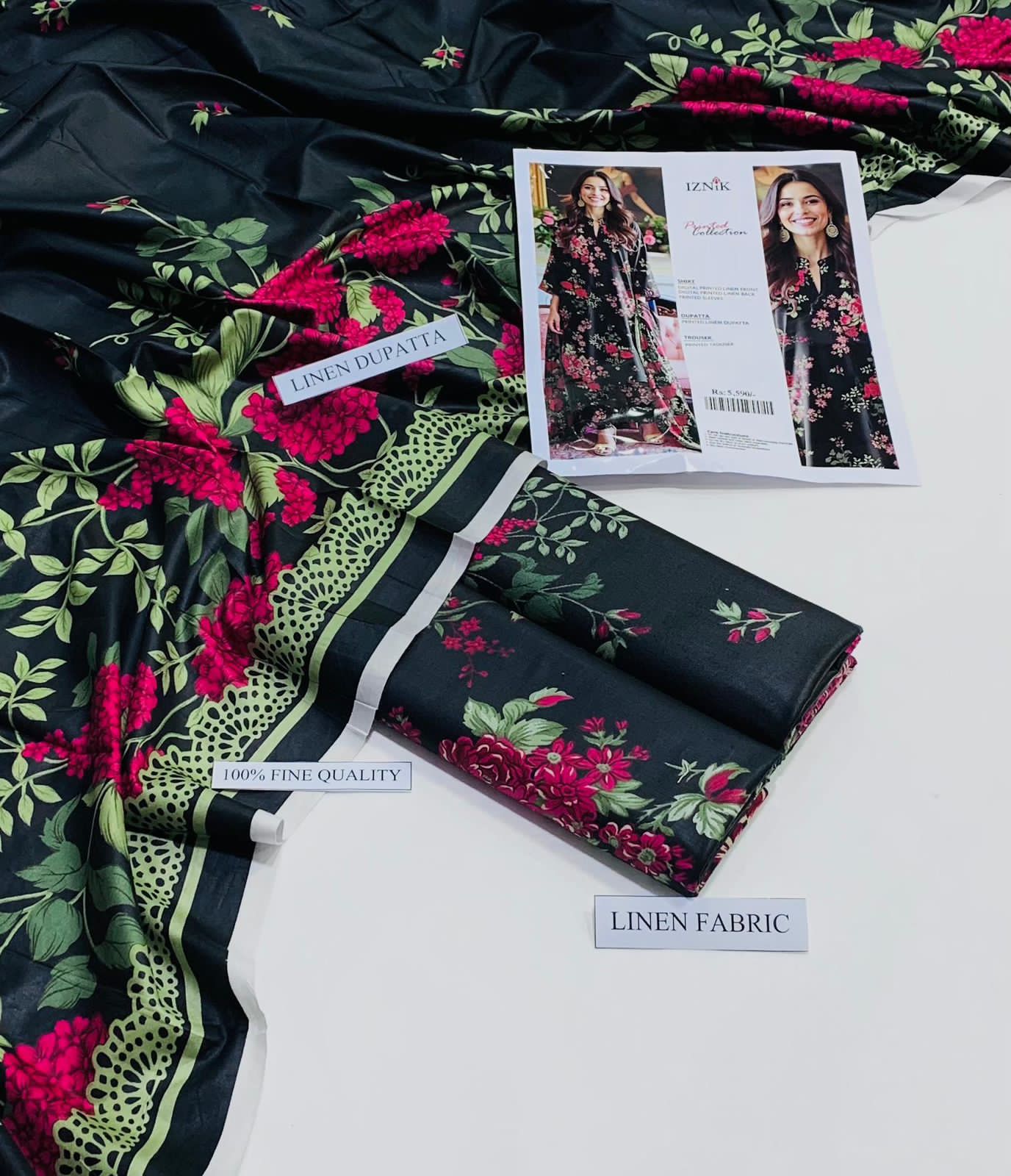 Linen IZNIK Brand 3PC