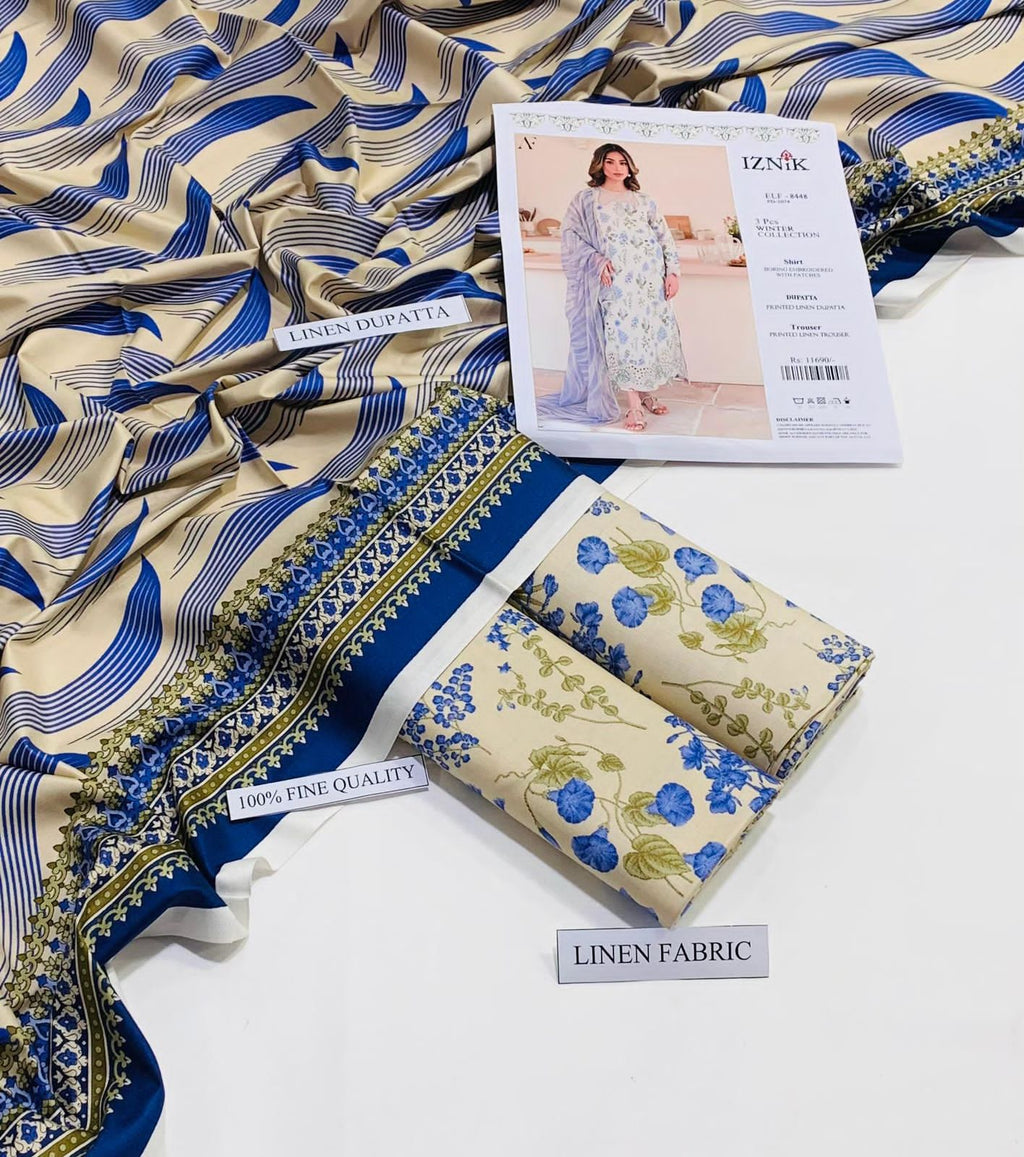 Linen IZNIK Brand 3PC