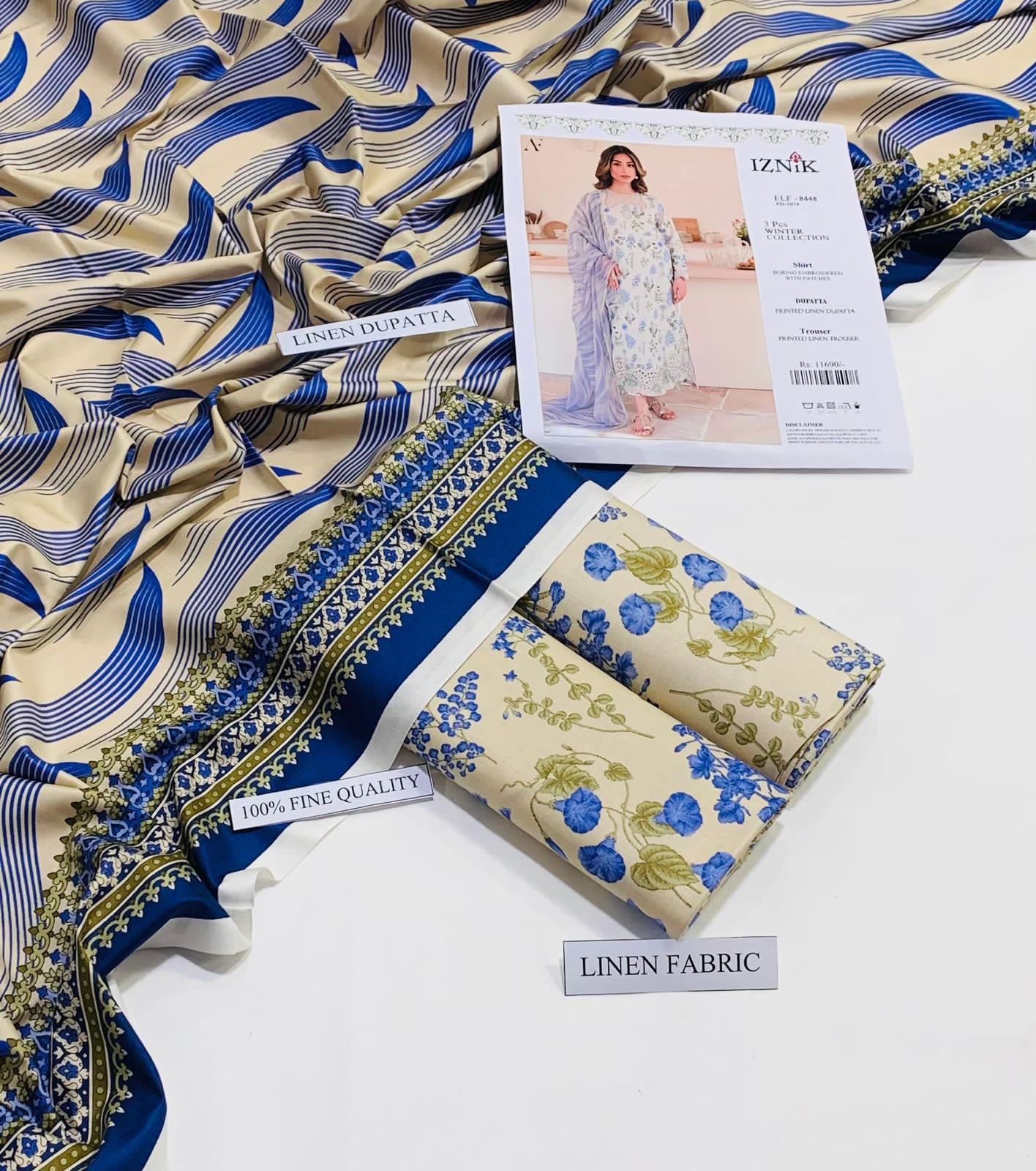 Linen IZNIK Brand 3PC