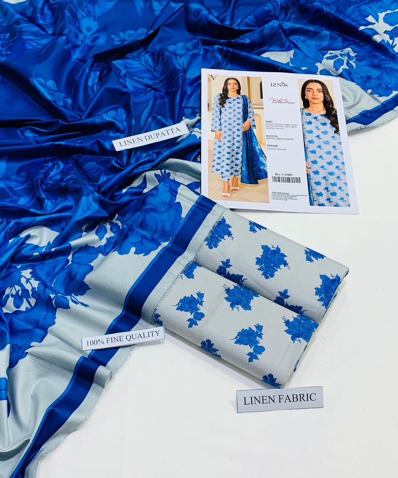 Linen IZNIK Brand 3PC