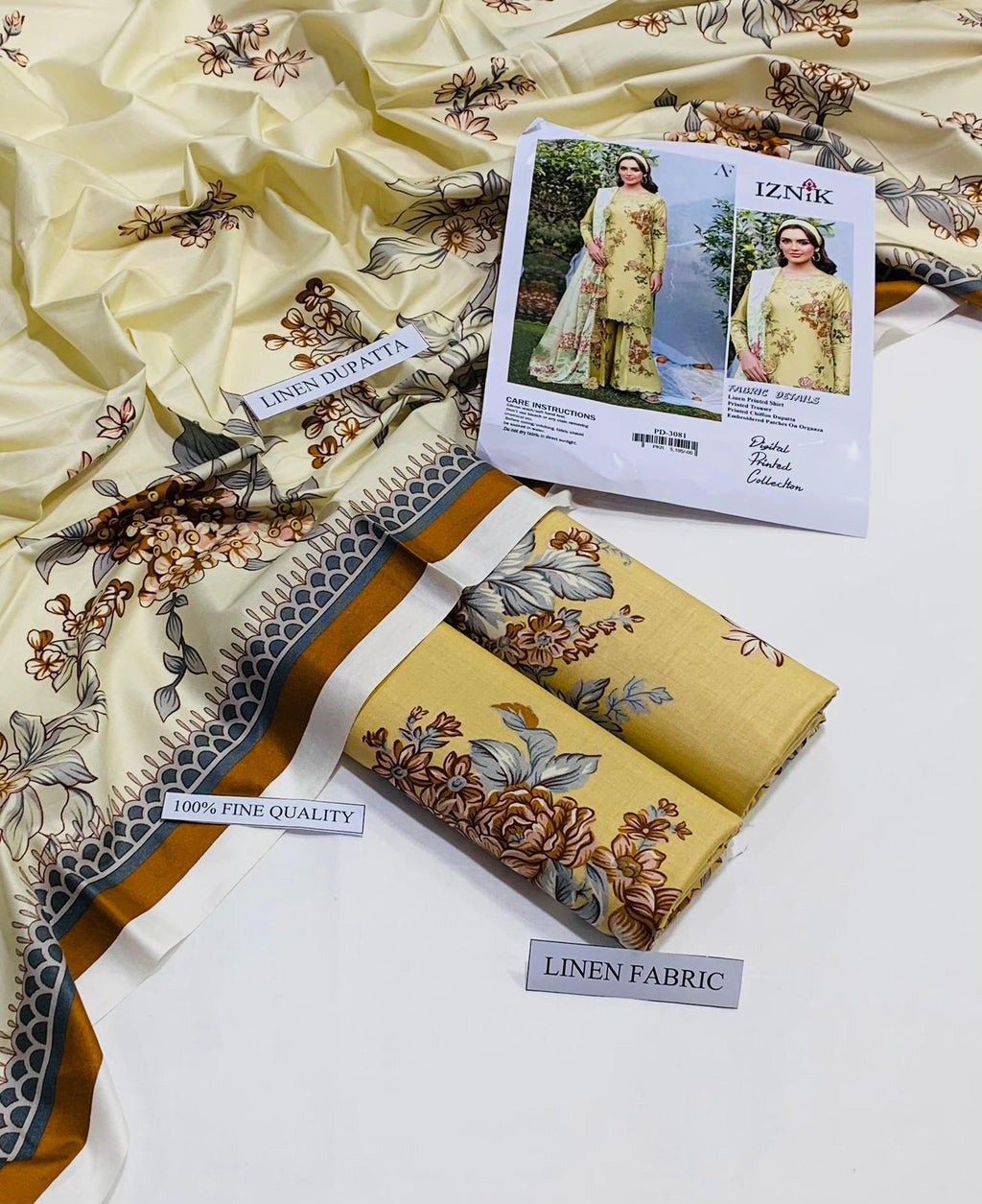 Linen IZNIK Brand 3PC