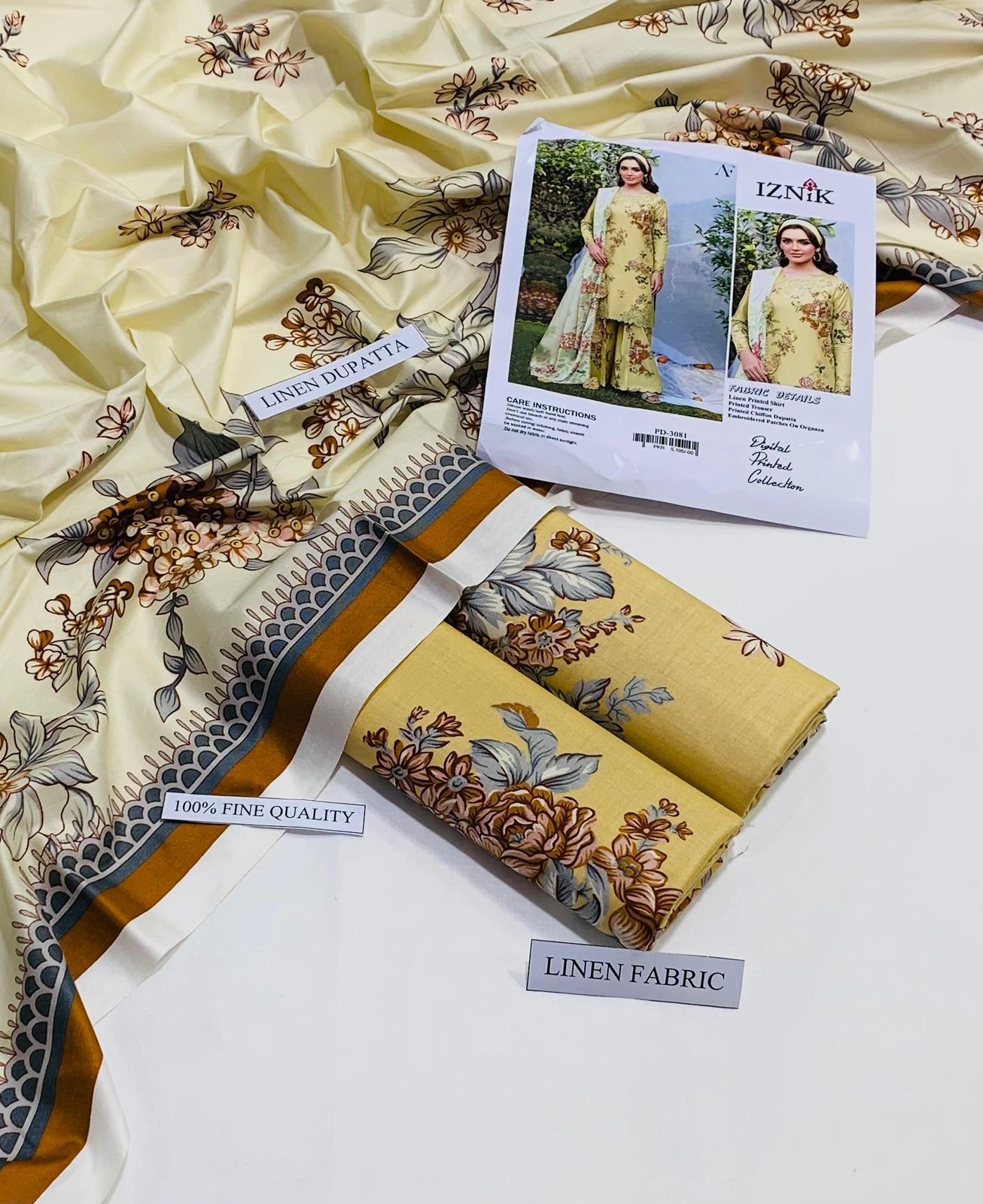 Linen IZNIK Brand 3PC