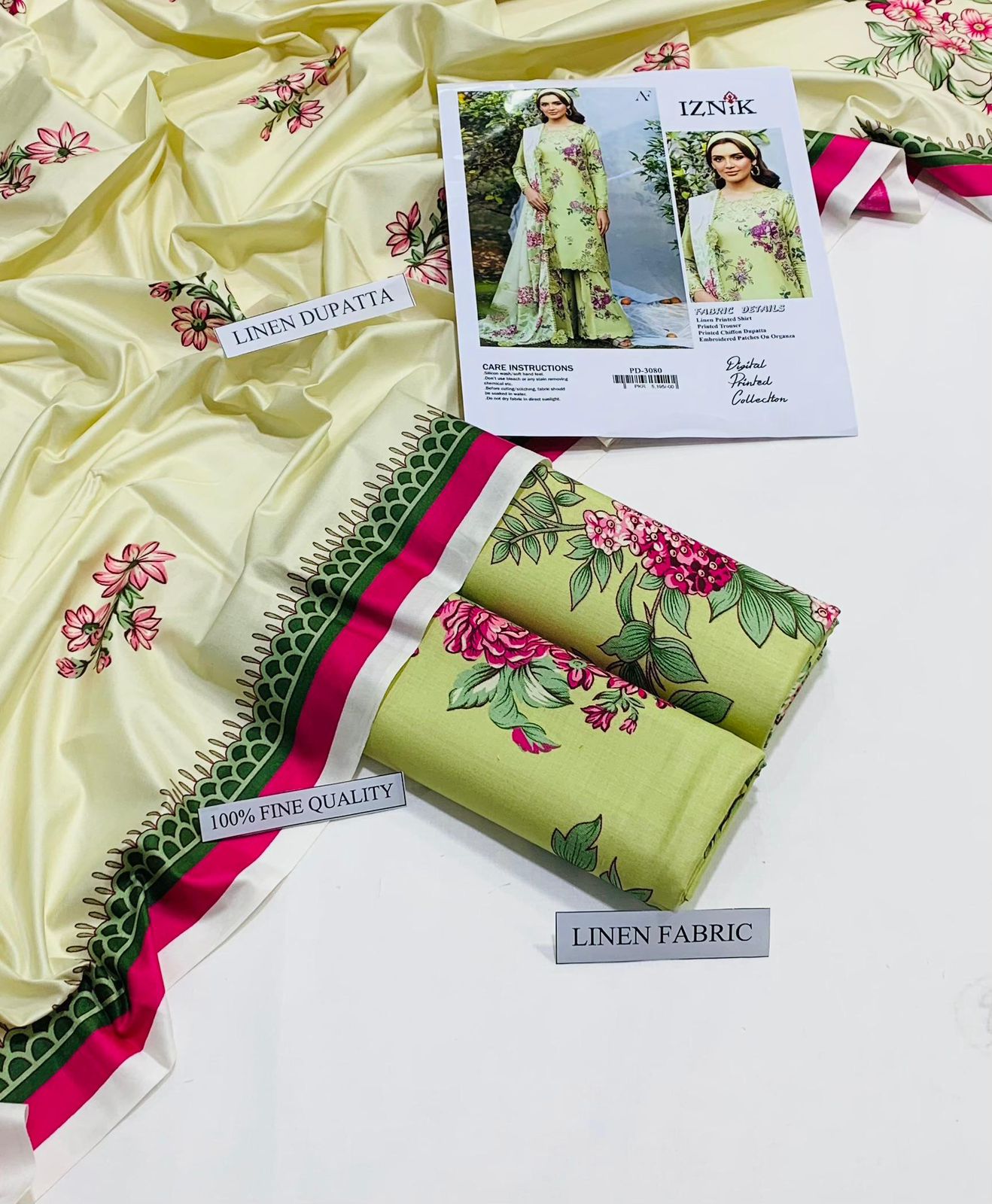 Linen IZNIK Brand 3PC