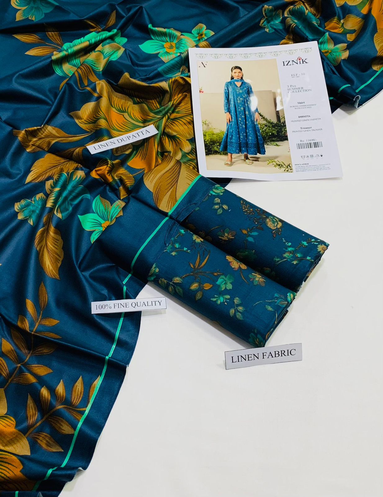 Linen IZNIK Brand 3PC