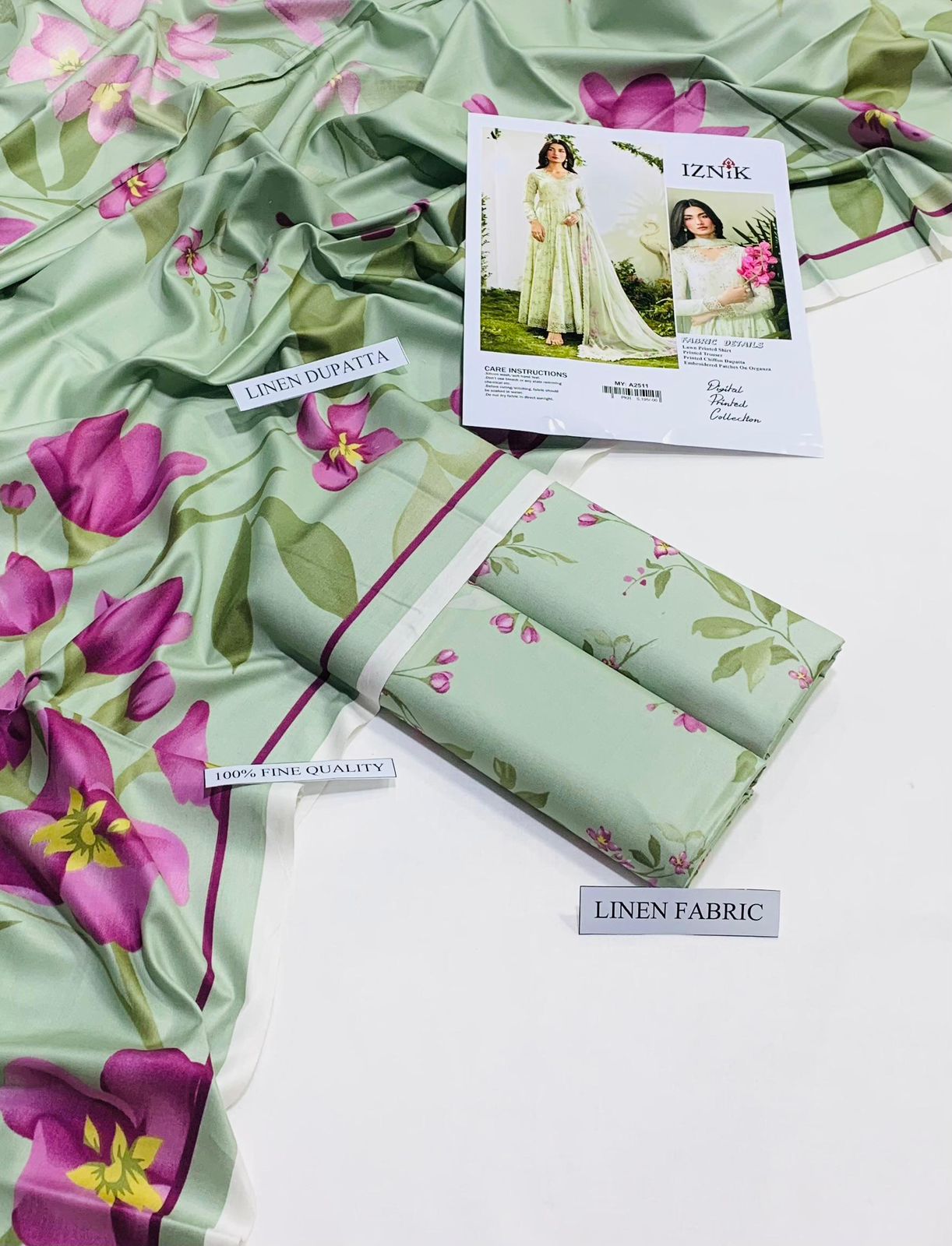 Linen IZNIK Brand 3PC