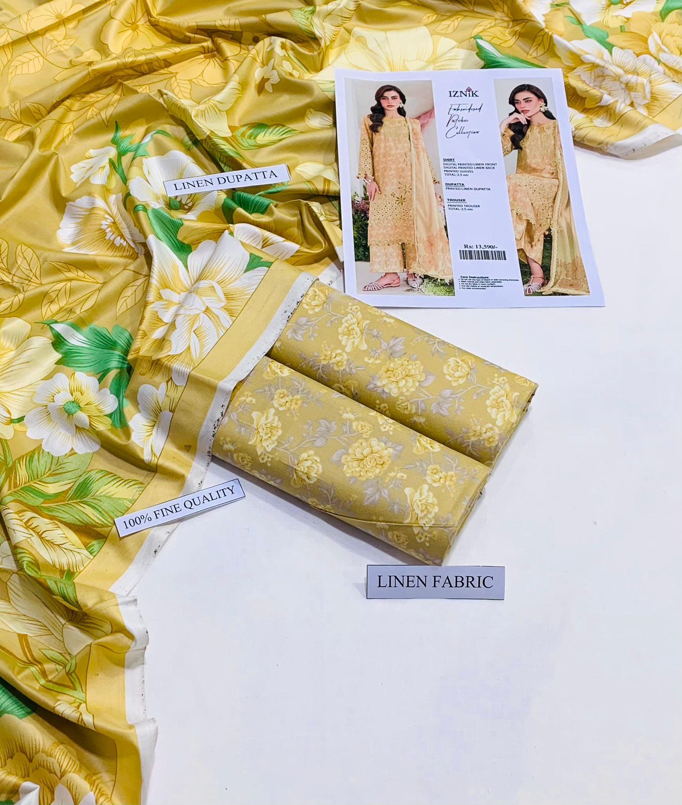 Linen IZNIK Brand 3PC