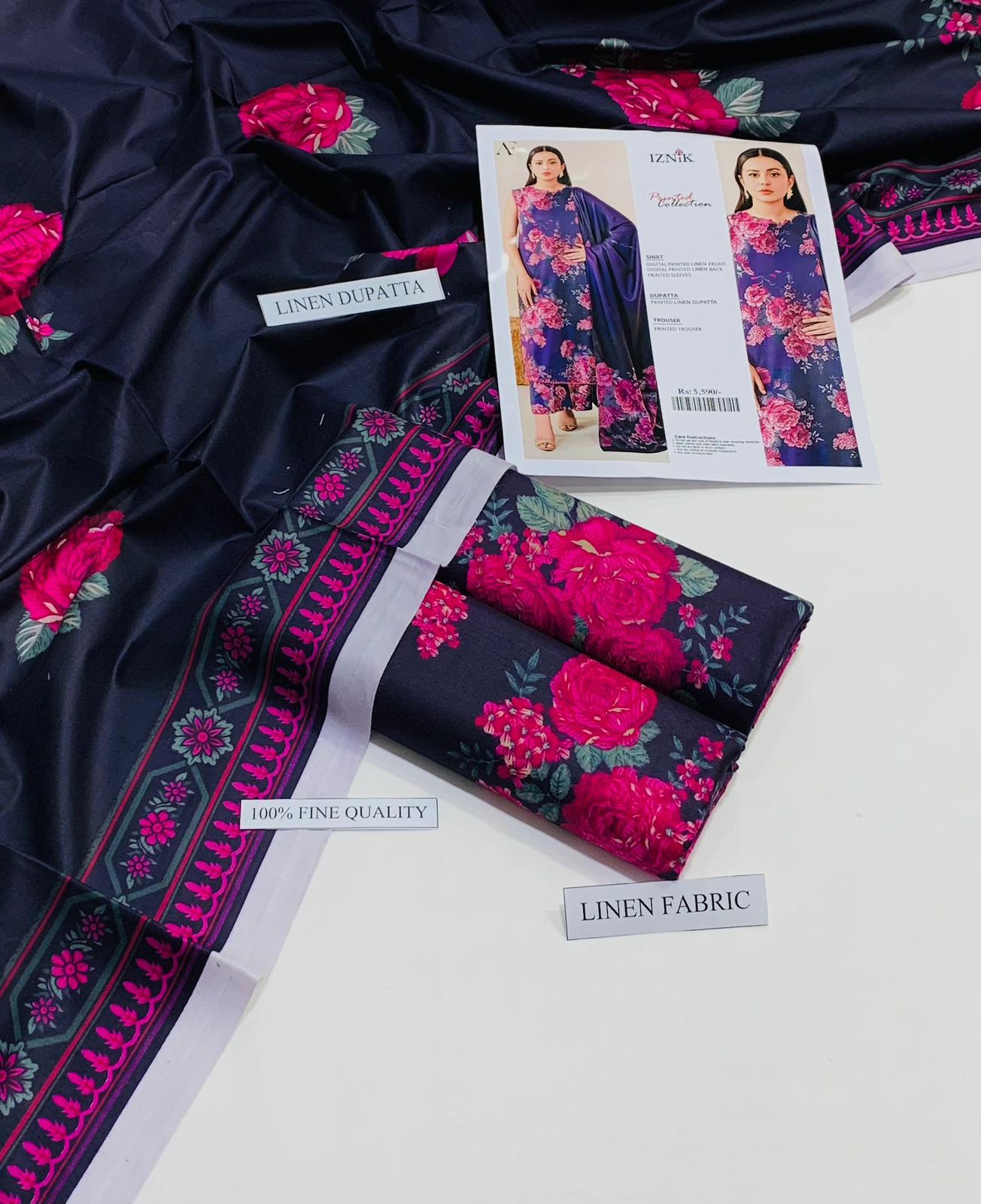 Linen IZNIK Brand 3PC