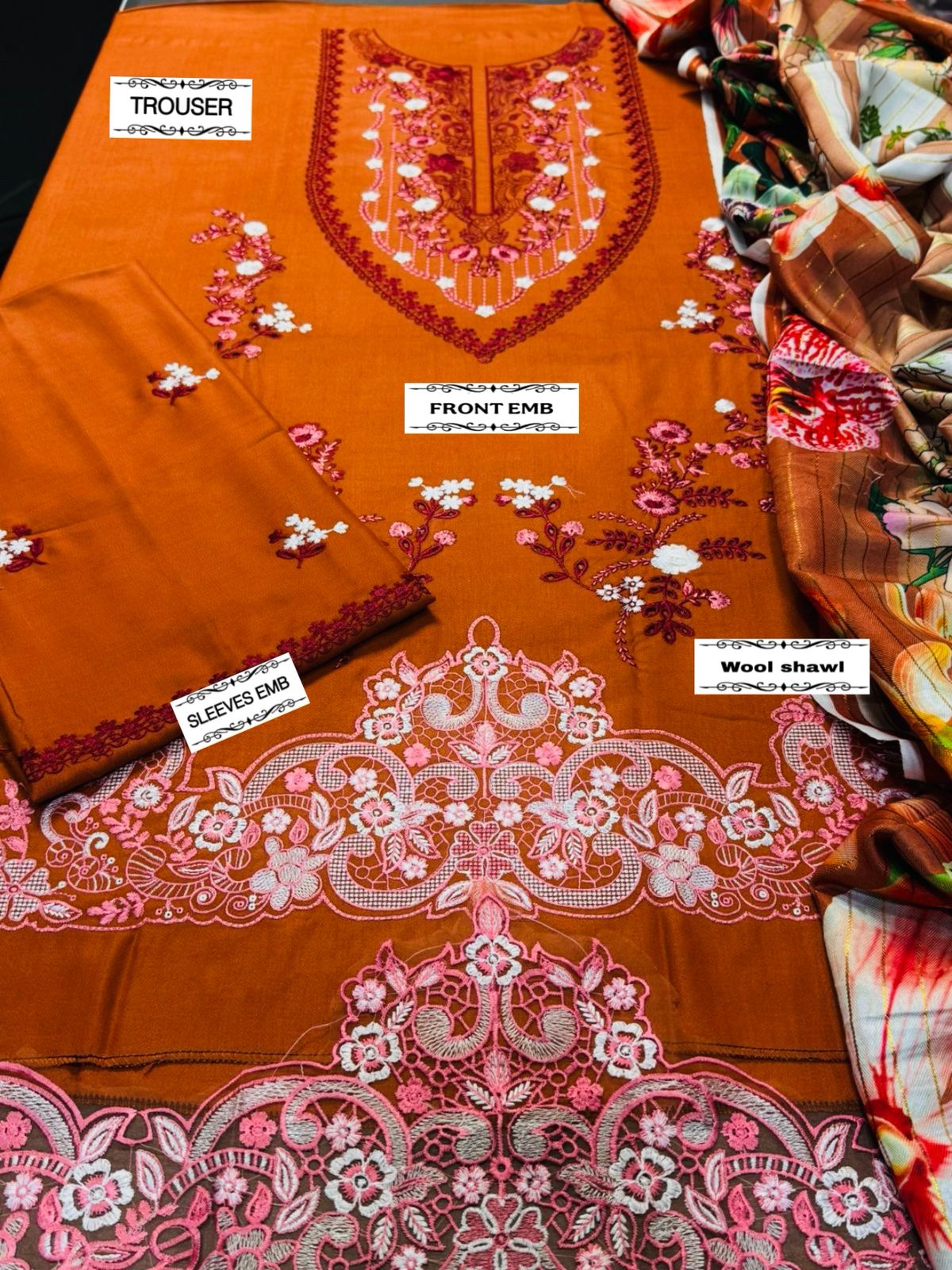 MUSHK DHANAK 3PC